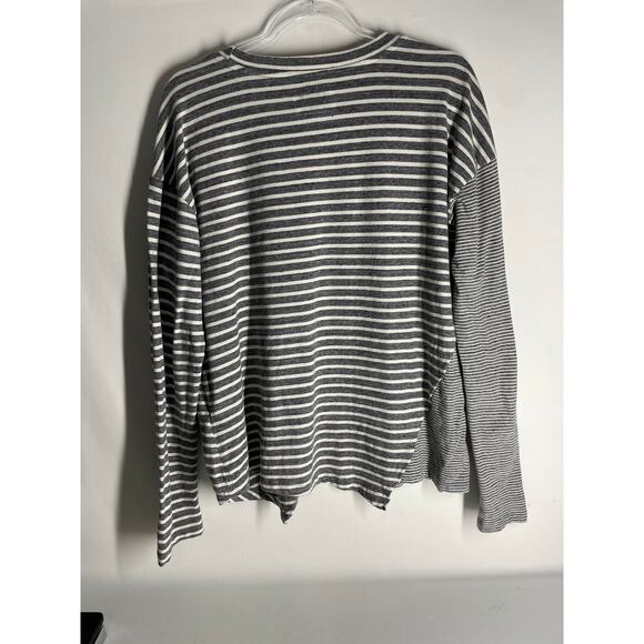 Current Elliot the Slice Stripe Oversized Long Sleeve T-shirt Size 0 US XS - Picture 5 of 5
